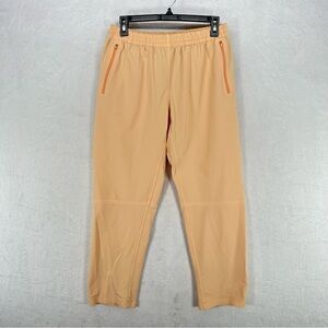 Outdoor Voices Pants Womens Medium RecTrek Orange Ankle Pull On Pockets Athletic